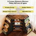 8 Drawers Corner Dresser with Storage Fabric Drawers and Open Shelves for Small Space，Bedroom，Entryway，Living Room (Retro Pattern)