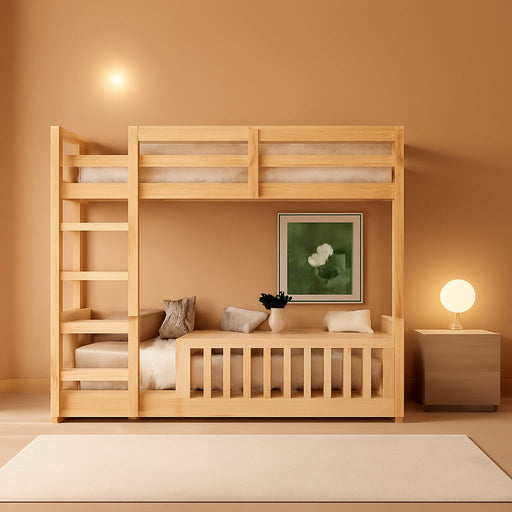 Premium Solid Pine FullOverFull BunkBed Rails Natural