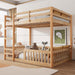 Premium Solid Pine FullOverFull BunkBed Rails Natural