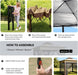 11X11 Pop up Gazebo Tent with Netting,Outdoor Canopy Shelter Easy Setup with Upgrade Wheeled Storage Bag,3 Height Positions& Water-Resistant for Family Patio & Garden Use (Khaki)