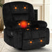 Oversized Recliner Chair,Extra Wide 360° Swivel Rocker Massage Heat