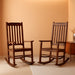 Acacia Wood Outdoor Rocking Chairs Set of 2 (Brown)