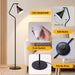 Vintage Floor Lamp for Bedroom,Adjustable-Iron Shade,12W Led Bulb