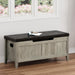 Oakwood Storage Chest Bench With Cushioned Seating