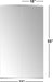 Home Gym Mirror for Wall, 55" X 16" X 2PCS Frameless Full Length Mirror