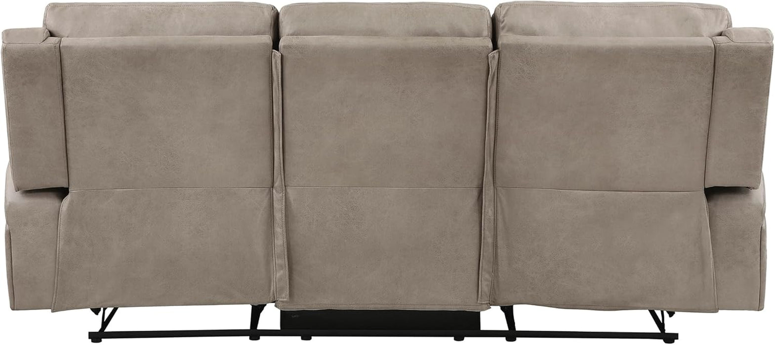 Recliner Couch, Wall Hugger Sofa Recliners, Home Theater Seating Dual Reclining Couch, Manual Recliner Couches for Living Room, Bedroom, Office, Apartment, 84.5'' Sofa Recliner, Brown