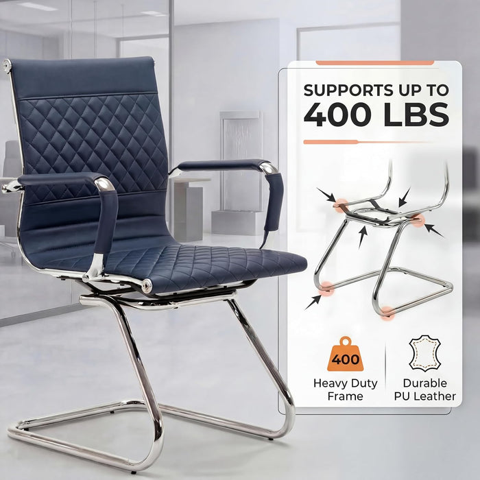 Ergonomic Navy Blue PremiumGrade Office Desk Chair