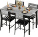 Dining Table Set for 4, Grey