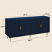 65" Fluted Sideboard Buffet Cabinet with Storage, Blue | Console Cabinet with 4 Doors & Adjustable Shelves, Modern Buffet Table for Kitchen Dining Living Room Hallway‌ Entryway