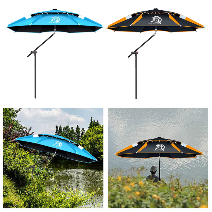 Fishing Umbrella Adjustable Angle Large Multi Directional Outdoor Parasol