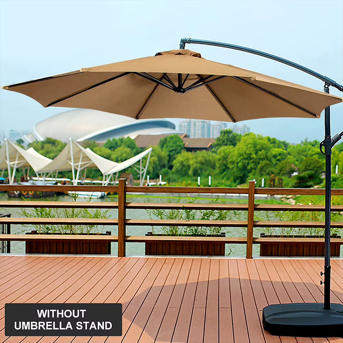 6 Bones Umbrella Replacement Canopy without Stand 2M Parasol Umbrella Surface Waterproof UV Protection for Outdoor Beach Garden