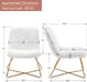 Faux Fur Upholstered Living Room Chair