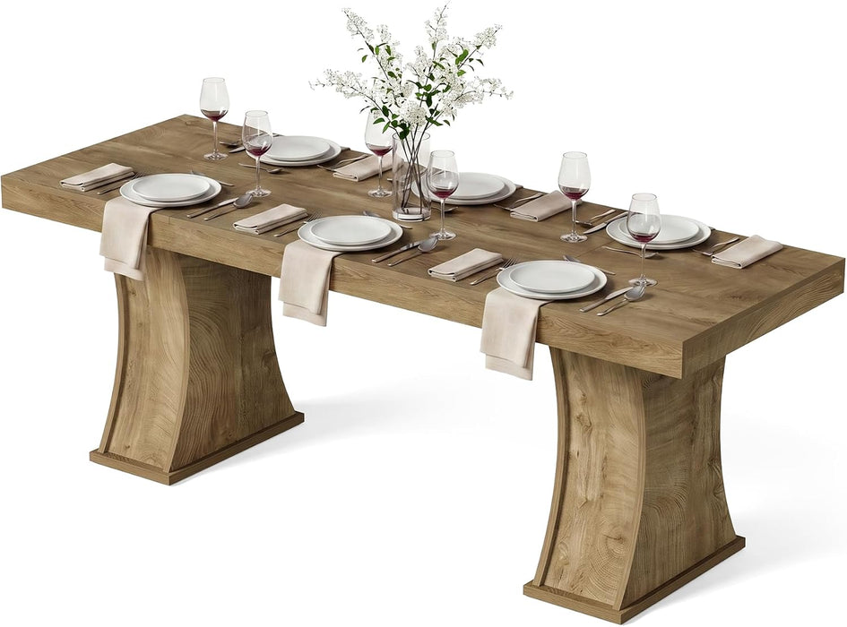 78" Dining Table, Kitchen Table for 6-8,Large Dining Room Table