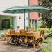 15Ft Large Patio Umbrella, Outdoor Double-Sided Pool Umbrellas