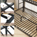 TwinOverFull Bunk Bed With Industrial Guardrail System