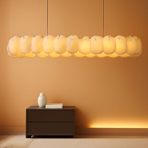 Alabaster Chandelier, 58 Inch Modern Rectangular Chandelier for Dining Room, Dimmable Linear Chandeliers for Kitchen Island, Natural Spanish Marble Stone Chandeliers for Dining Table, Living Room