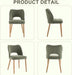 Modern Dining Chairs Set of 4, Upholstered Fabric Kitchen Small Cute Chairs with Butterfly Hollow Back, Solid Wood Legs, Easy Assembly, Farmhouse Style for Kitchen & Dining Room, Green