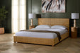 Couture Collection - Glenburg Queen Bed, Natural Woven Banana Stem & Wood Frame, Tropical Coastal Design, No Box Spring Needed (SFV1327A-Q)