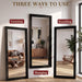 71"X32" Full Length Mirror, Large Wood Floor Mirror, Black