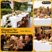 10-Pack White Tablecloths for Rectangle Tables, 60 X 102 Inches, Stain-Resistant Polyester Fabric for 6 Foot Tables - Washable Table Covers for Weddings, Banquets, Birthday, Parties, Events