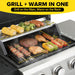 3 Burner Propane Gas Grill, 30,000 BTU Stainless Steel Outdoor BBQ Grill with 322 Sq. In. Cooking Area & 2 Foldable Side Shelves, Patio Cookout Essentials for Backyard