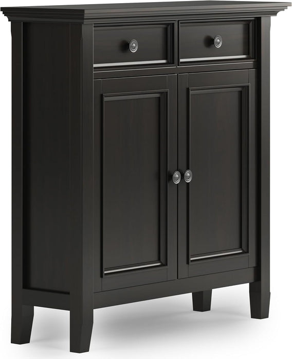 36 Inch Hickory Brown Storage Cabinet With Drawers