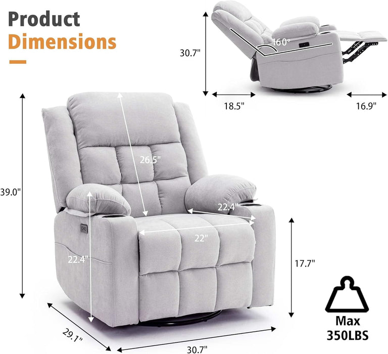 Power Rocking Recliner Massage Chair with USB