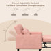 Sleeper Chair,  Convertible Recliner Chair Single Sofa with Pull Out Couch for Living Room, Pink Sofa