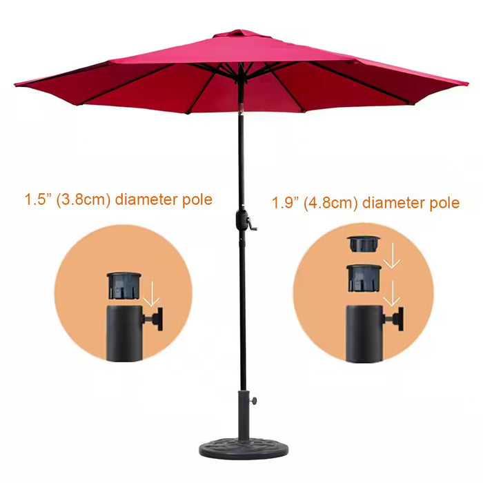 27 Lbs. Heavy-Duty Patio Umbrella Base in Black