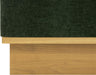 Green Solid Wood Frame Contemporary Cushioned Chair