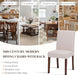 Upholstered Parsons Dining Chairs Set of 4, Modern Dining Room Chairs with Back, Fabric Kitchen Side Chairs with Wood Legs for Dinner Farmhouse Restaurant, Beige