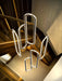 Six Ring LED Dimmable Black Chandelier CeilingLight