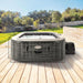 28451EP Purespa Greystone Deluxe Spa Set: Includes Energy Efficient Spa Cover and Wireless Control Panel – Spa Control App – Built-In Fastfill Inflation System – 6 Person Capacity – 94" X 28"