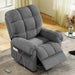 Upgraded 2024 New Power Recliner Chair for Adults, Adjustable Electric Chair Power Reclining Sofa, USB Port, Ultra-Comfy Corduroy Recliner for Living Room, Tool-Less Assembly Single Sofa Gray