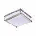 12 In. Brushed Nickel Dimmable 15-Watt Selectable LED Flush Mount Ceiling Light 3000K 4000K 5000K