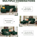 EightySixInch Green Sectional Sofa Living Room Set