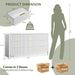Fluted 9 Drawers Dresser, 63'' Wide Modern Chest of Drawers with round Edge & Metal Handle, Wood Drawer Organizer for Bedroom, Living Room, White