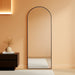 Arched Full Length Mirror 56"X21" Leaning Hanging Decor Black