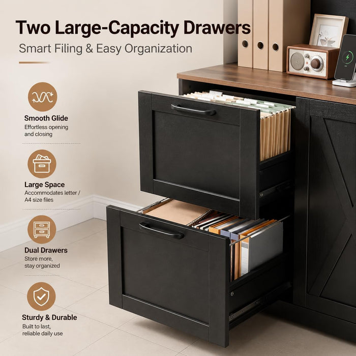 72-Inch Tall Bookshelf With Integrated Power Outlet