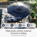 10Ft Patio Umbrellas 3-Tier Outdoor Umbrellas with 24 LED Lights, Navy |  Outdoor Patio Umbrellas, Market Table Umbrella with Adjustable Tilt for Pool Garden Backyard