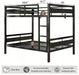 Full Over Full IndustrialGrade StainlessSteel Bunk Bed