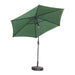 9Ft Patio Umbrella Outdoor Portable Table Market Umbrella with Push Button Tilt/Crank Waterproof Uv-Proof, Dark Green