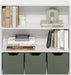 White 3Tier Open Bookcase Living Room 9.3D31.3W31.5H