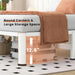 14 Inch White Full Heavy Duty 3500Lbs Bed Frame with Round-Corner