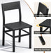 Black Dining Chairs Set of 4, Upgrade Farmhouse Kitchen Room Chair