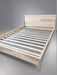 Handmade Wooden Platform Bed with Headboard for Various Sizes