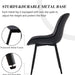 Dining Chairs Set of 2 Kitchen & Dining Room Chairs Modern Black