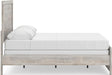 Signature Design by Ashley Jonnifer Full Panel Bed Frame, Light Gray Bedroom Furniture with Panel Headboard, Engineered Wood and Decorative Laminate, Relaxed Casual Style