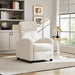 Fabric Recliner Chair Single Sofa Home Theater Seatting Adjustable Modern Single Reclining Chair for Living Room Bedroom Home Theater Ivory