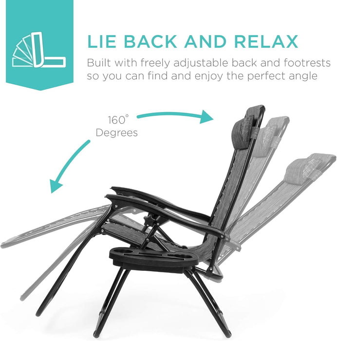 Zero Gravity Chair Recliner, Gray
